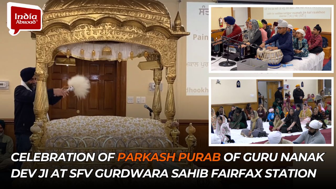 Celebration of Parkash Purab of Guru Nanak Dev ji at SFV Gurdwara sahib Fairfax Station
